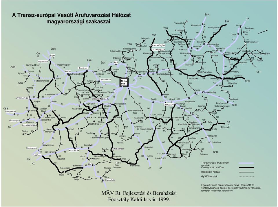 Szentgotthárd İriszentpéter ZALAEGERSZEG Murakeresztúr Gyékényes KAPOSVÁR PÉCS SZEKSZÁRD Magyarbóly Kelebia SZEGED Röszke Lıkösháza BÉKÉSCSABA Kötegyán Biharkeresztes DEBRECEN Nyírábrány Ágerdımajor