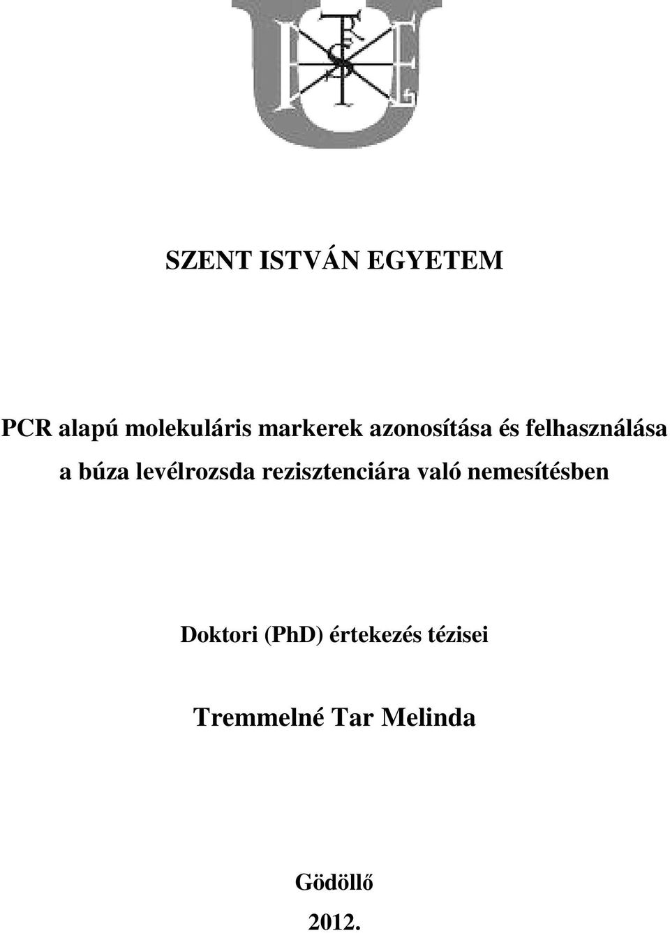 Tremmelné Tar Melinda - PDF Ingyenes letöltés