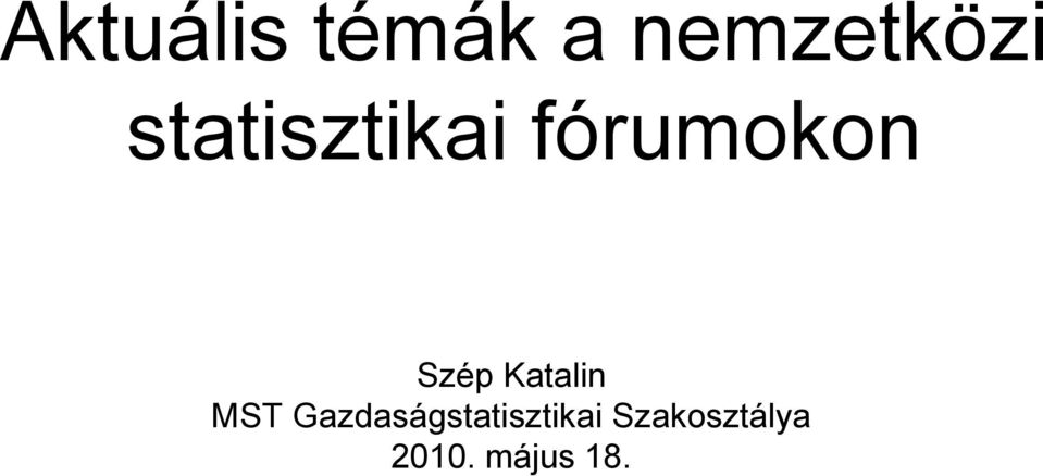 Katalin MST
