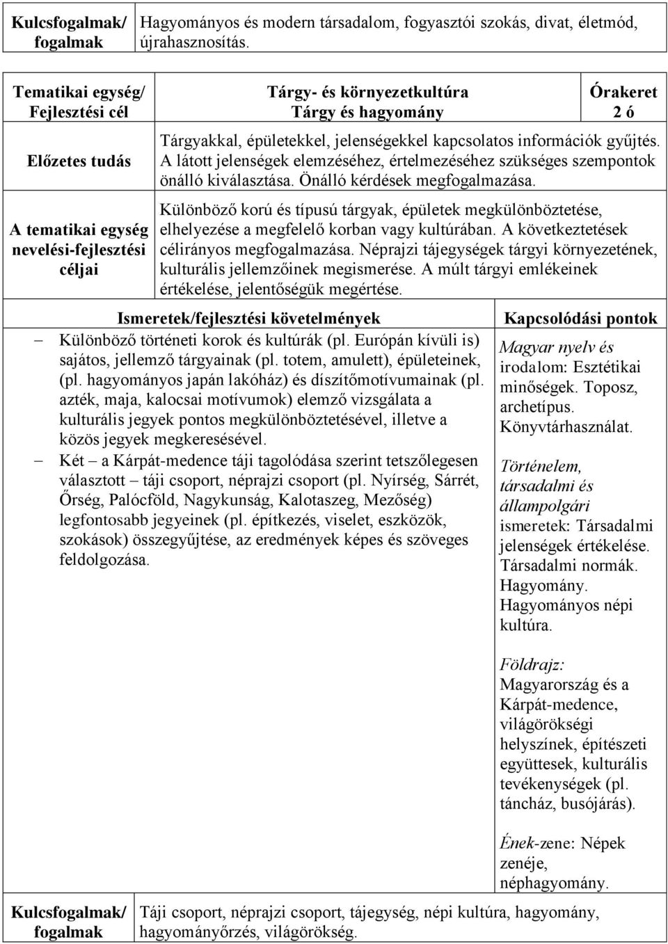 A látott jelenségek elemzéséhez, értelmezéséhez szükséges szempontok önálló kiválasztása. Önálló kérdések megfogalmazása.
