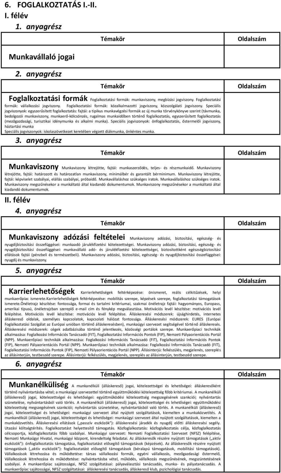 Speciális jogviszonyok: egyszerűsített foglalkoztatás: fajtái: a tipikus munkavégzési formák az új munka törvénykönyve szerint (távmunka, bedolgozói munkaviszony, munkaerő-kölcsönzés, rugalmas