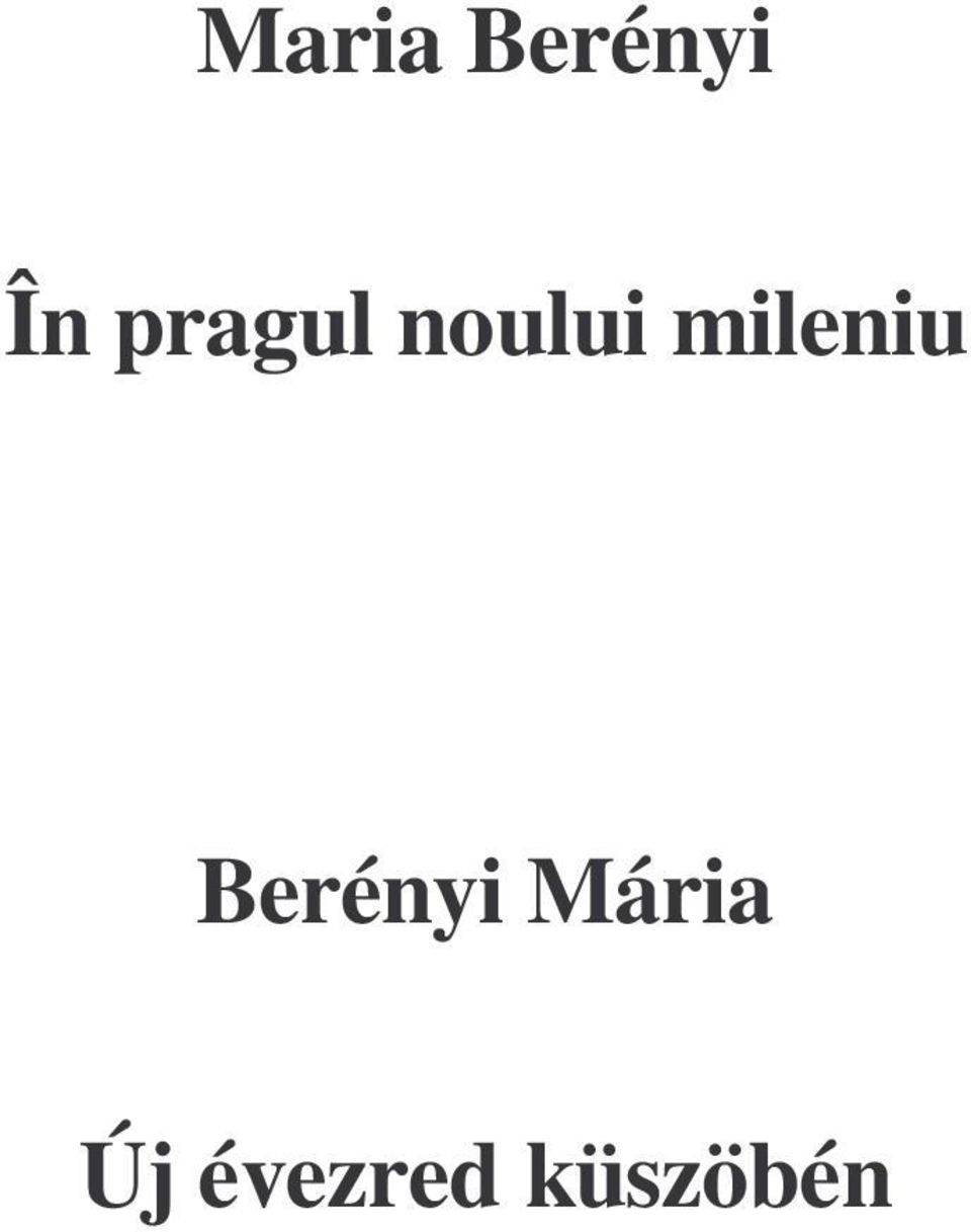 mileniu Berényi