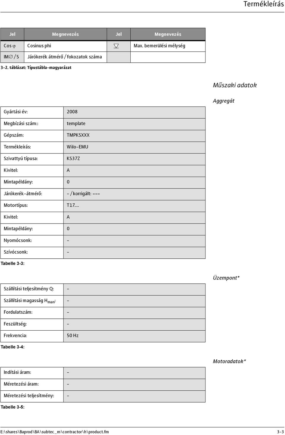 Mintapéldány: 0 Járókerék-átmérő: - / korrigált: --- Motortípus: Kivitel: T17.