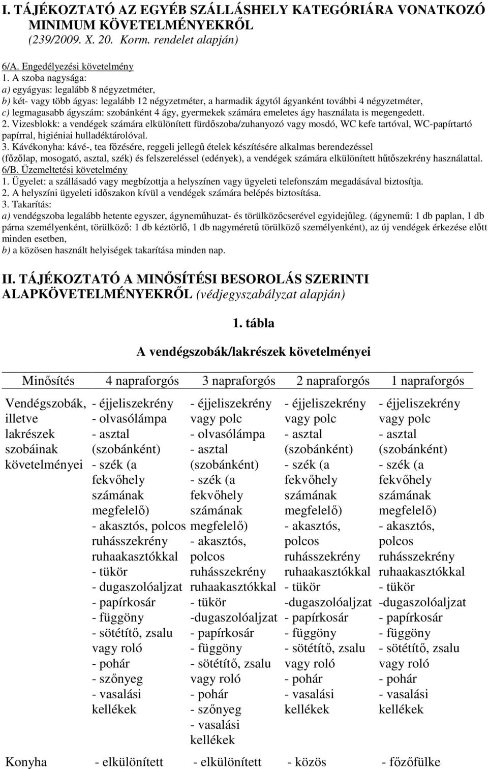 gyermekek számára emeletes ágy használata is megengedett. 2.