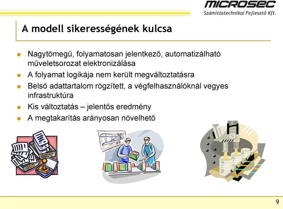 került megváltoztatásra Belső adattartalom rögzített, a végfelhasználóknál