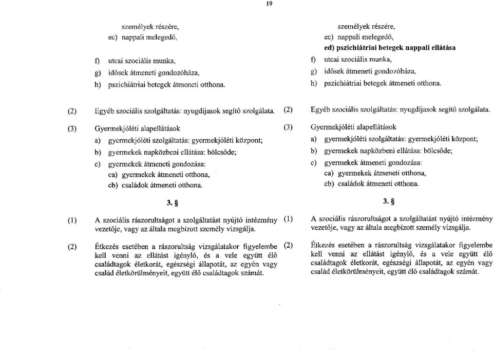 (2) Egyéb szociális szolgáltatás: nyugdíjasok segítő szolgálata.