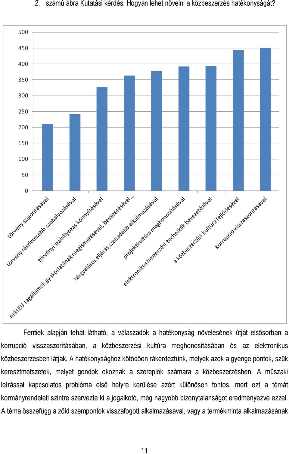 közbeszerzésben látják. A hatékonysághoz kötıdıen rákérdeztünk, melyek azok a gyenge pontok, szők keresztmetszetek, melyet gondok okoznak a szereplık számára a közbeszerzésben.