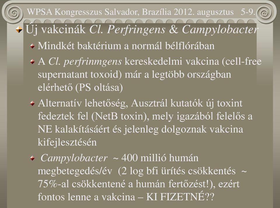 lehetőség, Ausztrál kutatók új toxint fedeztek fel (NetB toxin), mely igazából felelős a NE kalakításáért és jelenleg dolgoznak