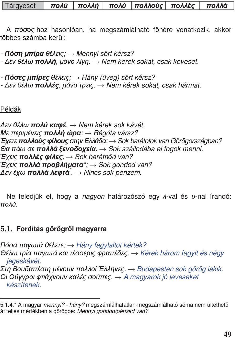 Ne feledjük el, hogy a nagyon határozószó egy -val és -nal írandó:. \UXU Fordítás görögr l magyarra ; Hány fagylaltot kértek?. Kérek három fagyit és négy jegeskávét.