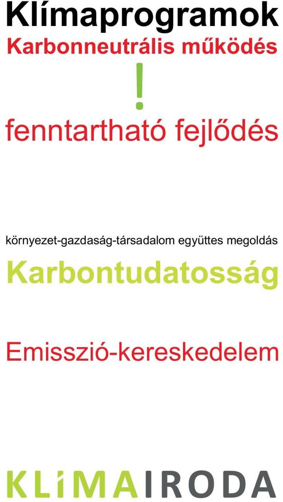 fenntartható fejlõdés