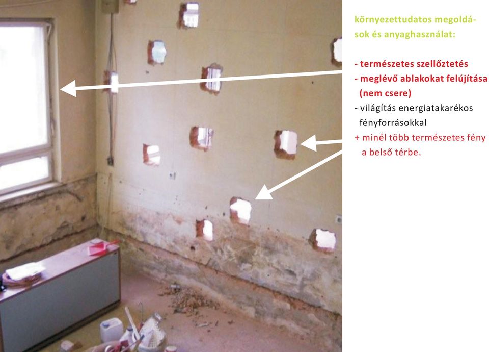 felújítása (nem csere) - világítás energiatakarékos