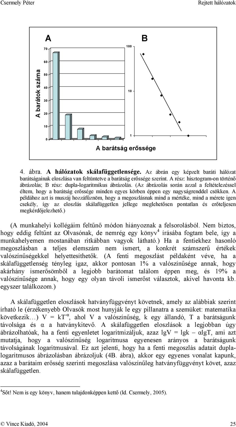 (Az ábrázolás során azzal a feltételezéssel éltem, hogy a barátság erőssége minden egyes körben éppen egy nagyságrenddel csökken.