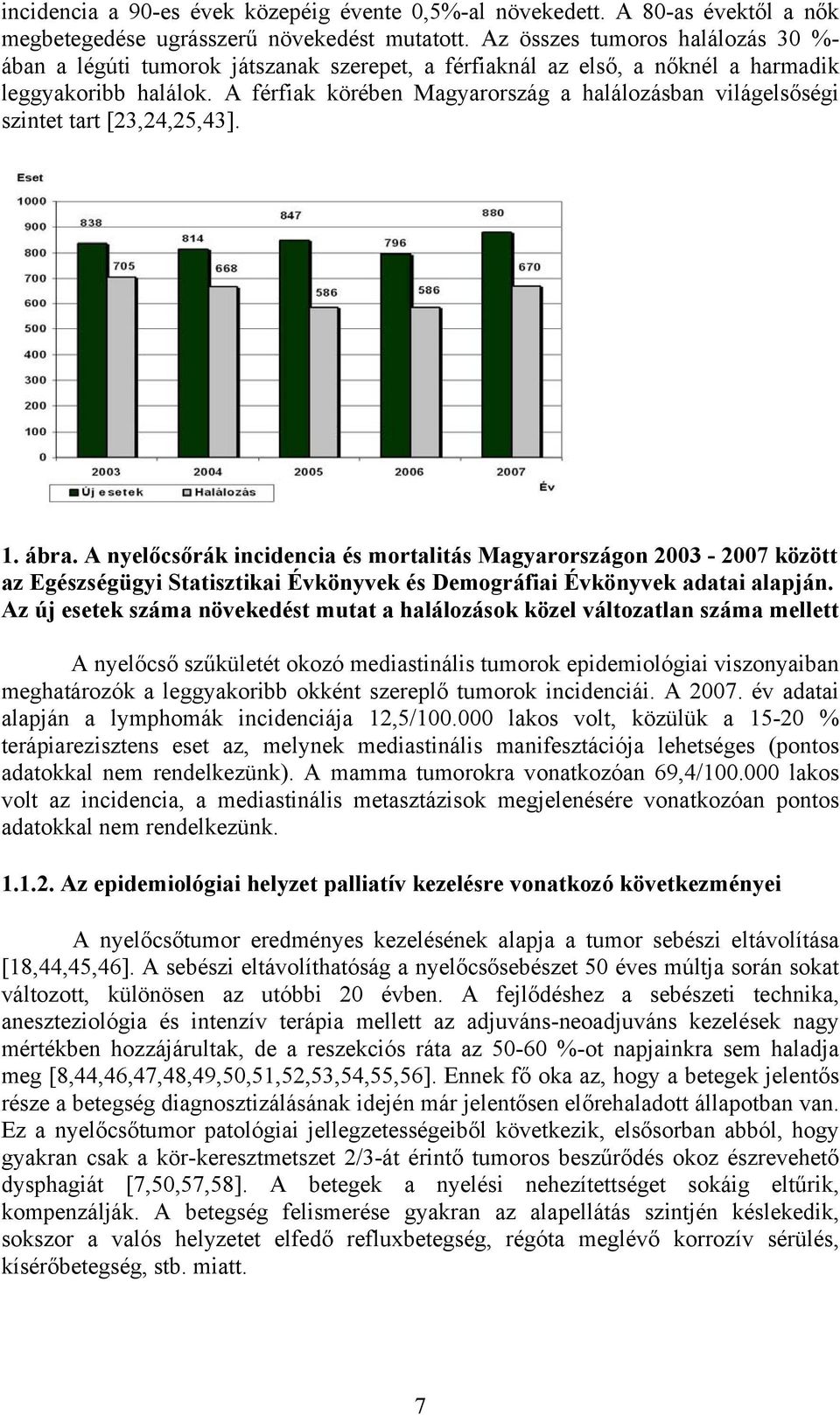 A férfiak körében Magyarország a halálozásban világelsőségi szintet tart [23,24,25,43]. 1. ábra.