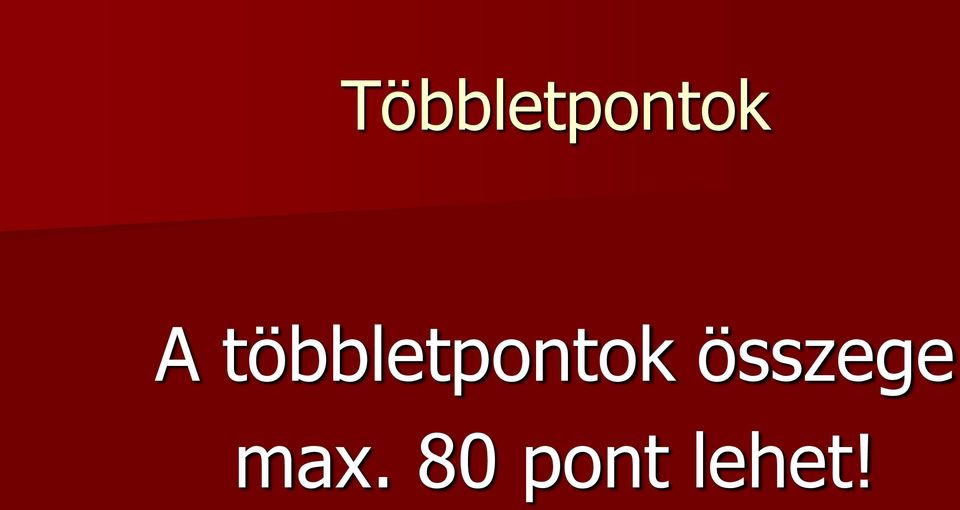 többletpontok