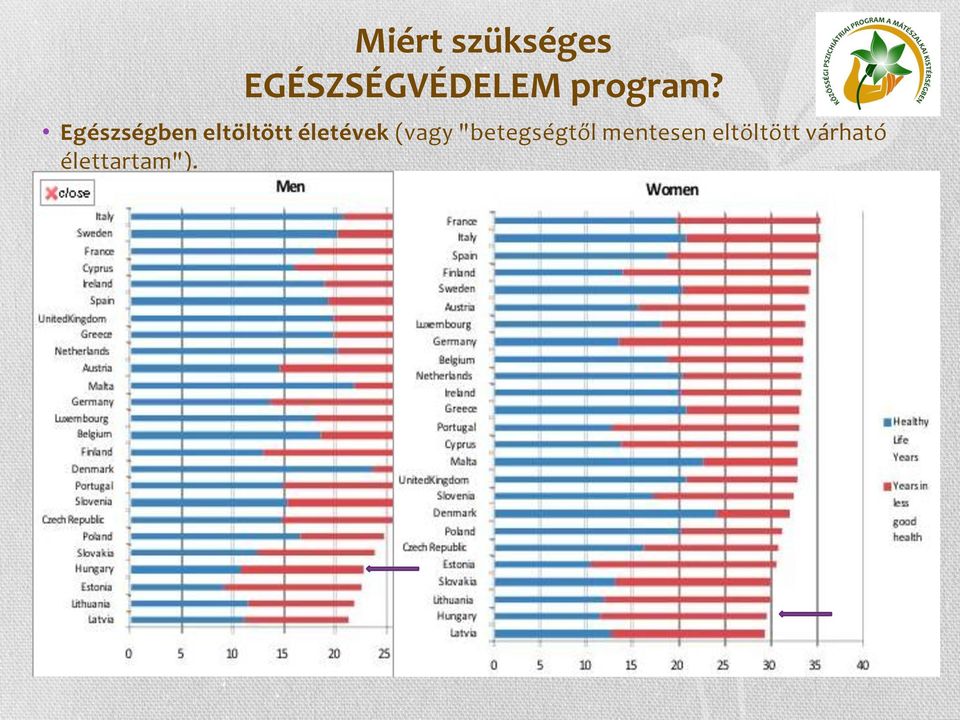 Egészségben eltöltött életévek