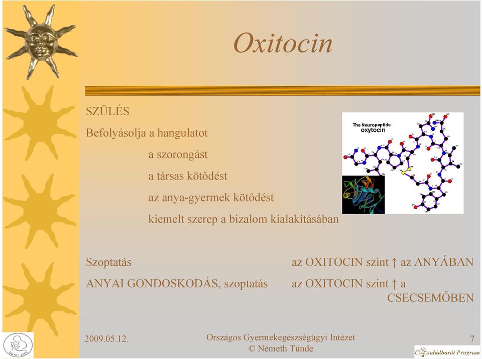 bizalom kialakításában Szoptatás az OXITOCIN szint az