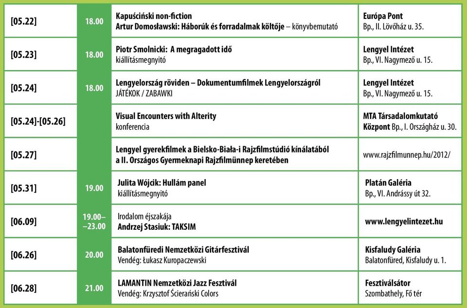 JTÉKOK / ZABAWK Visual ncounters with Alterity konferencia engyel gyerekfilmek a Bielsko-Biała-i Rajzfilmstúdió kínálatából a.