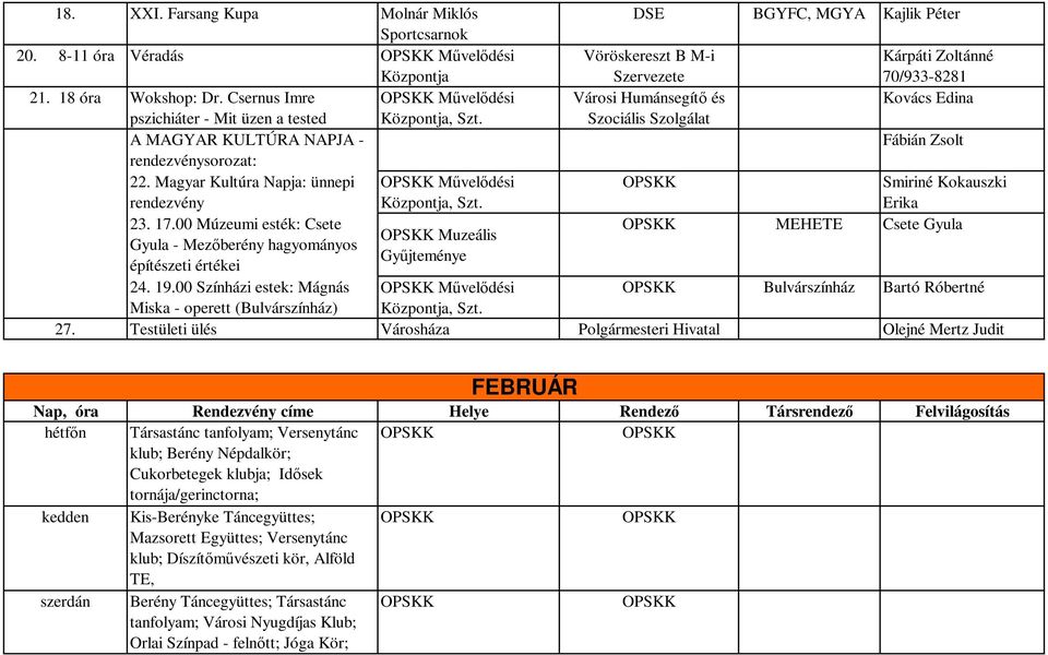 19.00 Színházi estek: Mágnás Művelődési Miska - operett (Bulvárszínház), Szt.