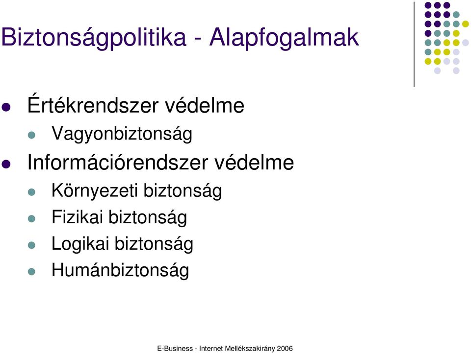 Információrendszer védelme Környezeti