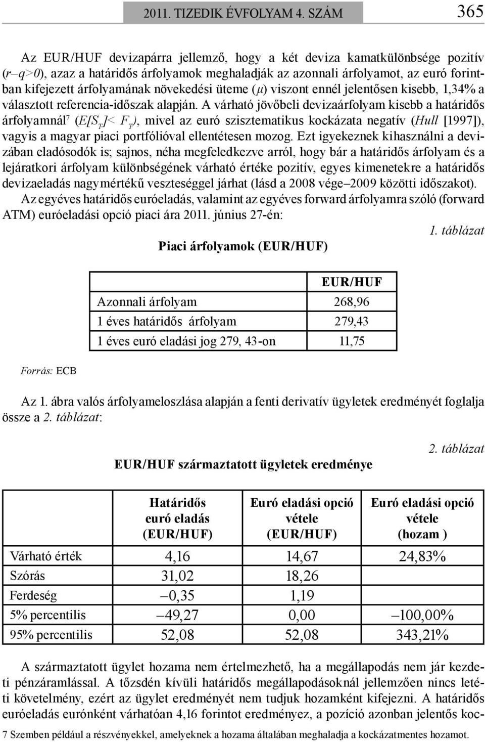 növekedési üteme (μ) viszont ennél jelentősen kisebb, 1,34% a választott referencia-időszak alapján.