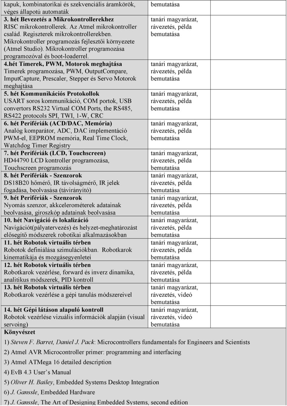 hét Timerek, PWM, Motorok meghajtása Timerek programozása, PWM, OutputCompare, ImputCapture, Prescaler, Stepper és Servo Motorok meghajtása 5.