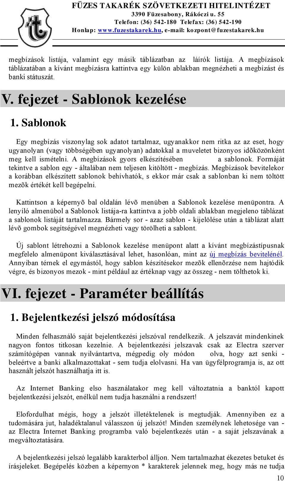 Kézikönyv Euro-eBank - PDF Ingyenes letöltés