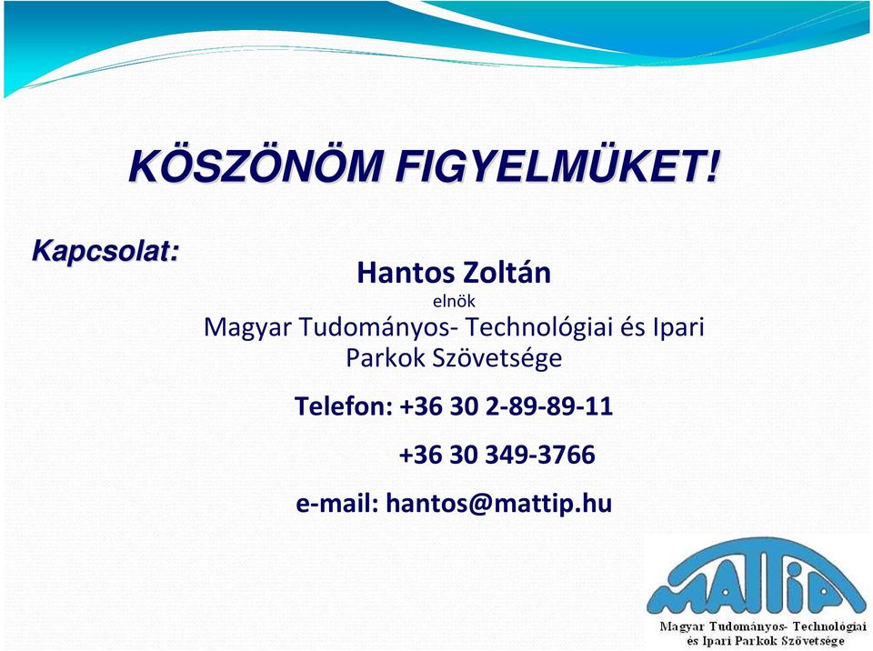 Tudományos-Technológiai és Ipari Parkok