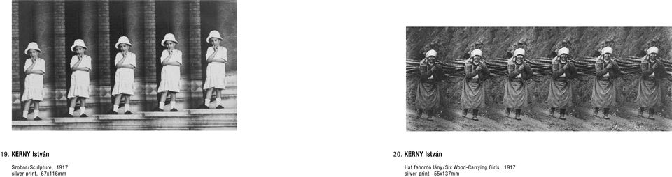 KERNY István Hat fahordó lány / Six