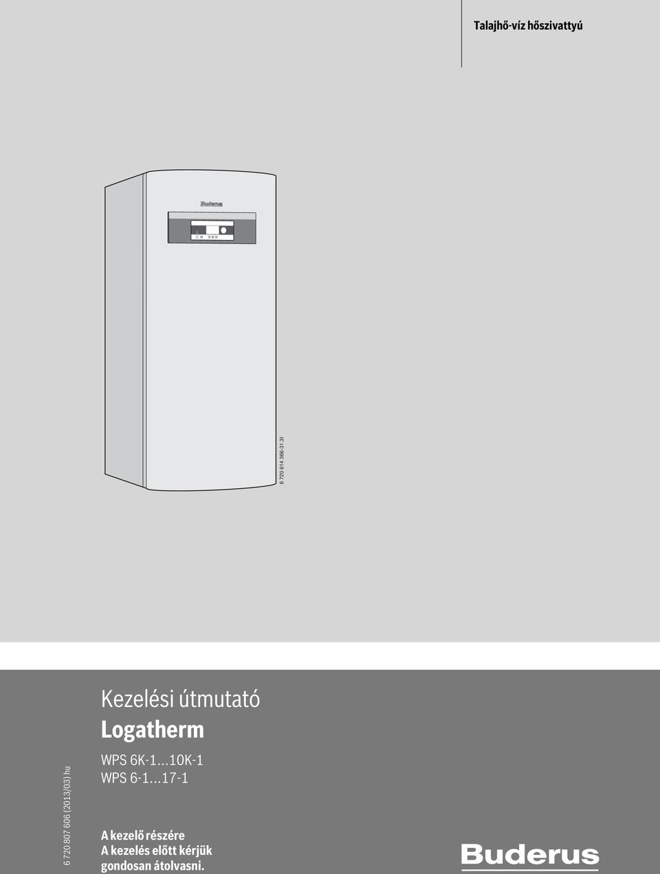 Logatherm WPS 6K-1...10K-1 WPS 6-1.