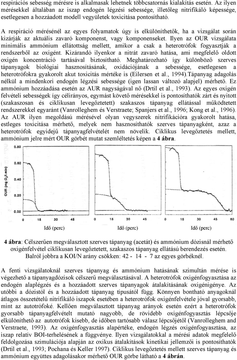 A respiráció mérésénél az egyes folyamatok úgy is elkülöníthetők, ha a vizsgálat során kizárják az aktuális zavaró komponenst, vagy komponenseket.