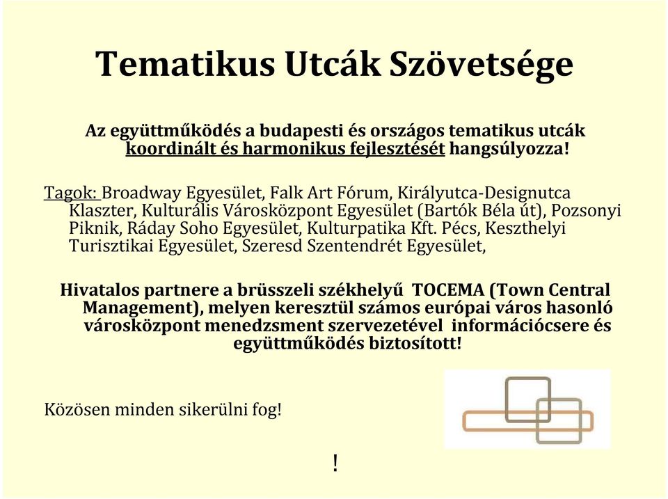 Egyesület, Kulturpatika Kft.