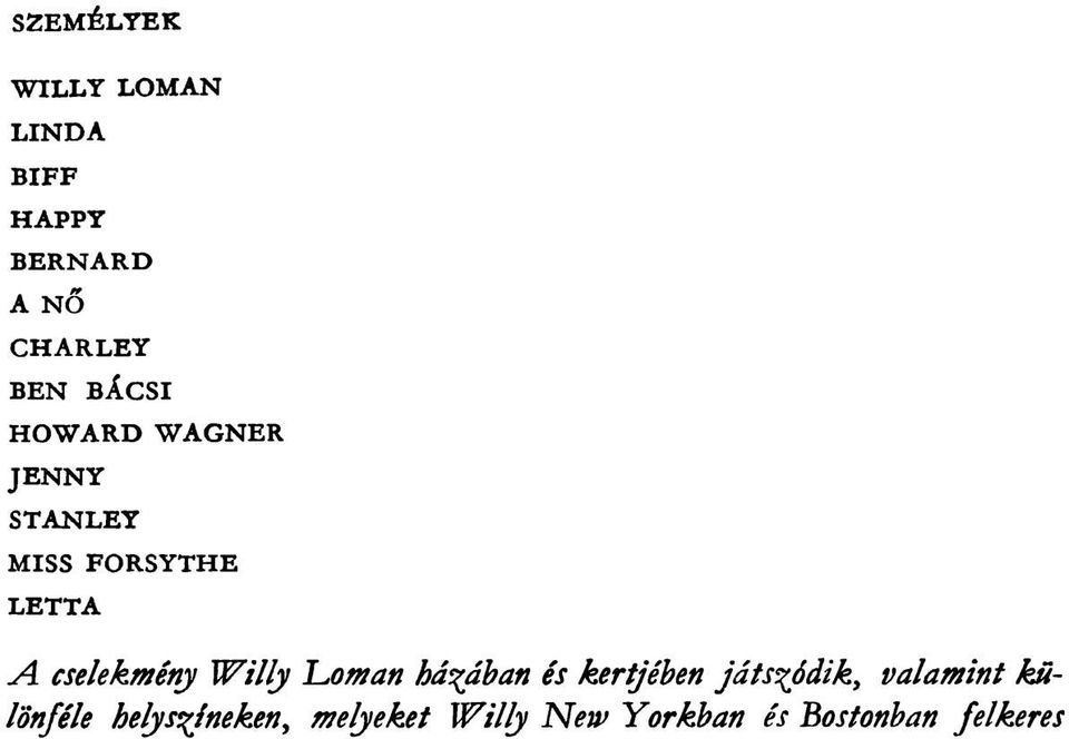 Arthur Miller Az Ugynok Halala