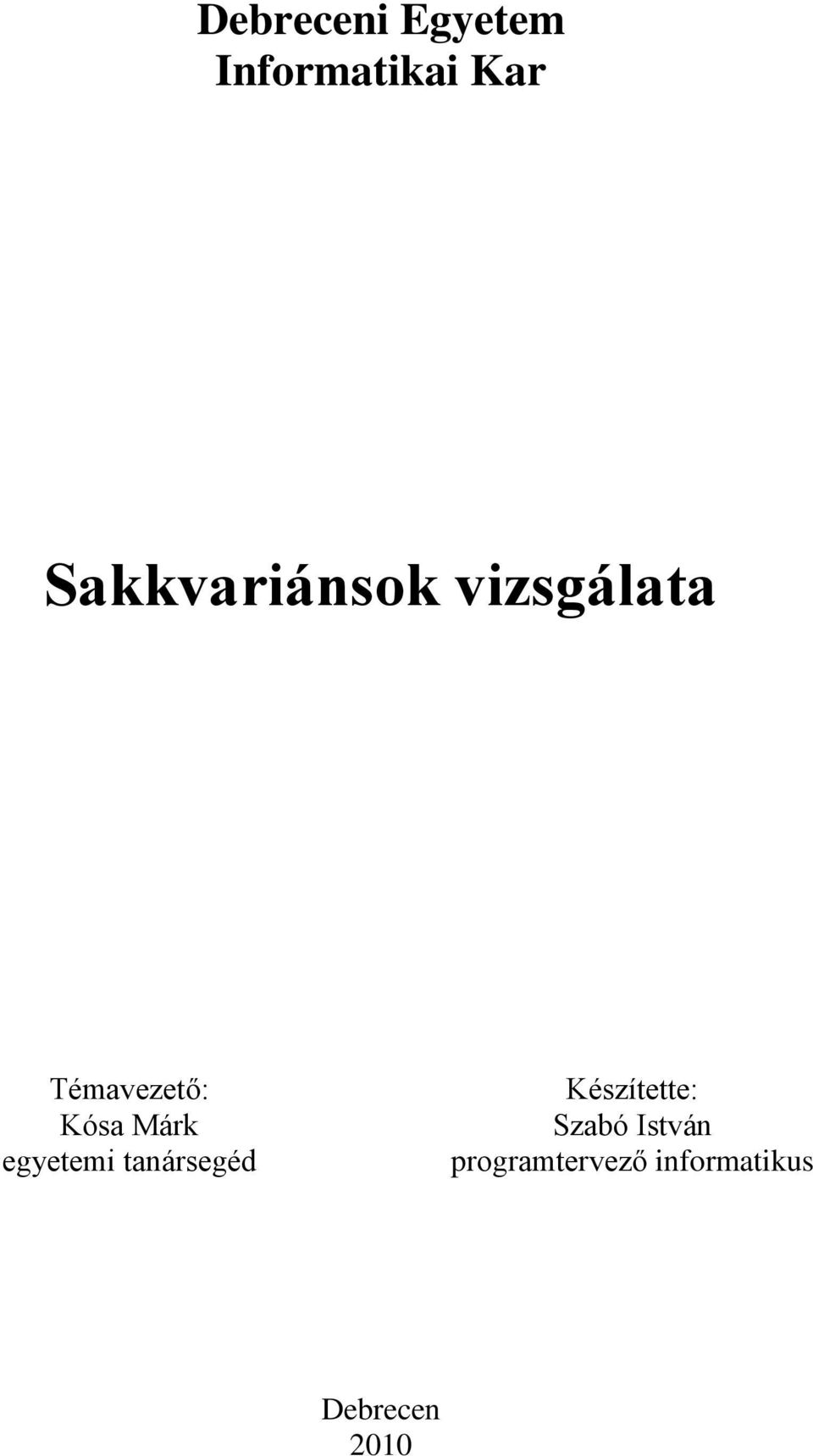 Szakdolgozat. Szabó István - PDF Free Download