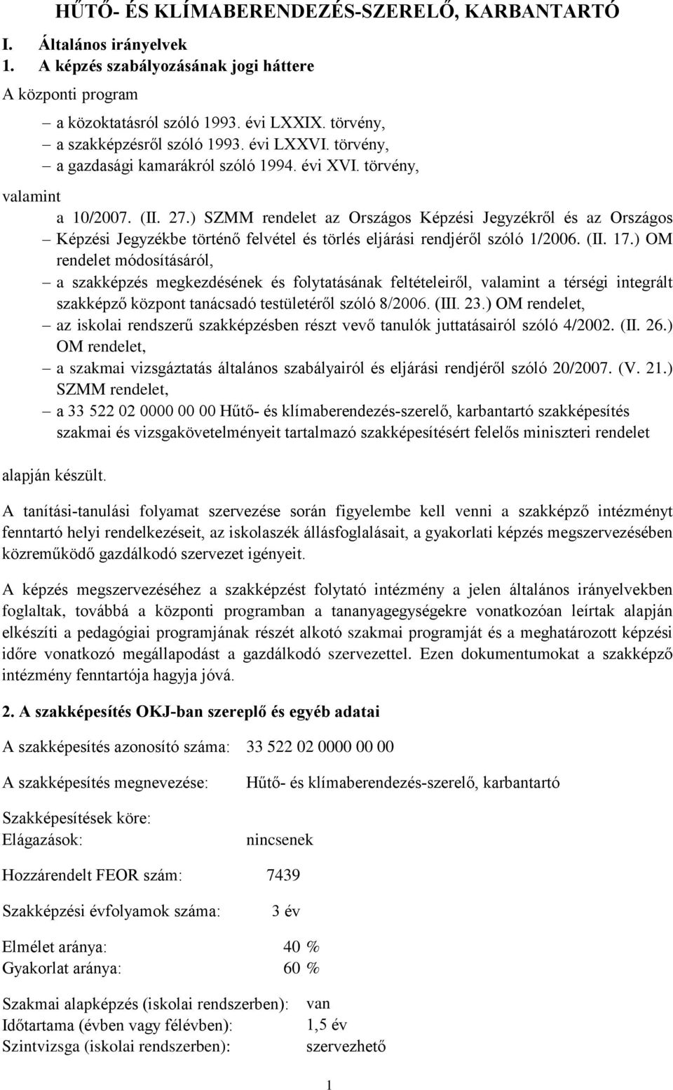 HŰTŐ- ÉS KLÍMABERENDEZÉS-SZERELŐ, KARBANTARTÓ - PDF Free Download