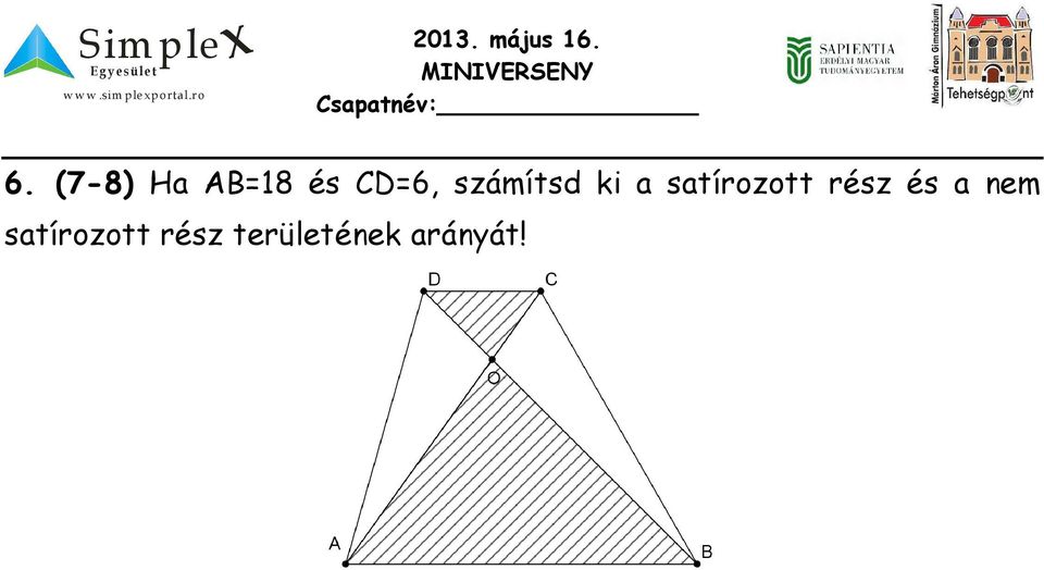 satírozott rész és a nem