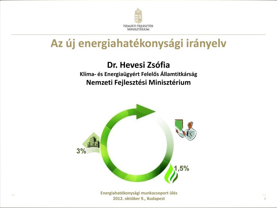 Államtitkárság Nemzeti Fejlesztési Minisztérium 3%