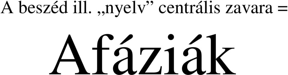 centrális