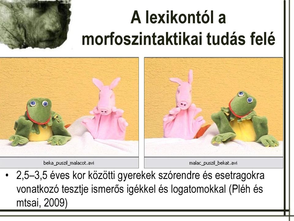 és esetragokra vonatkozó tesztje ismerős