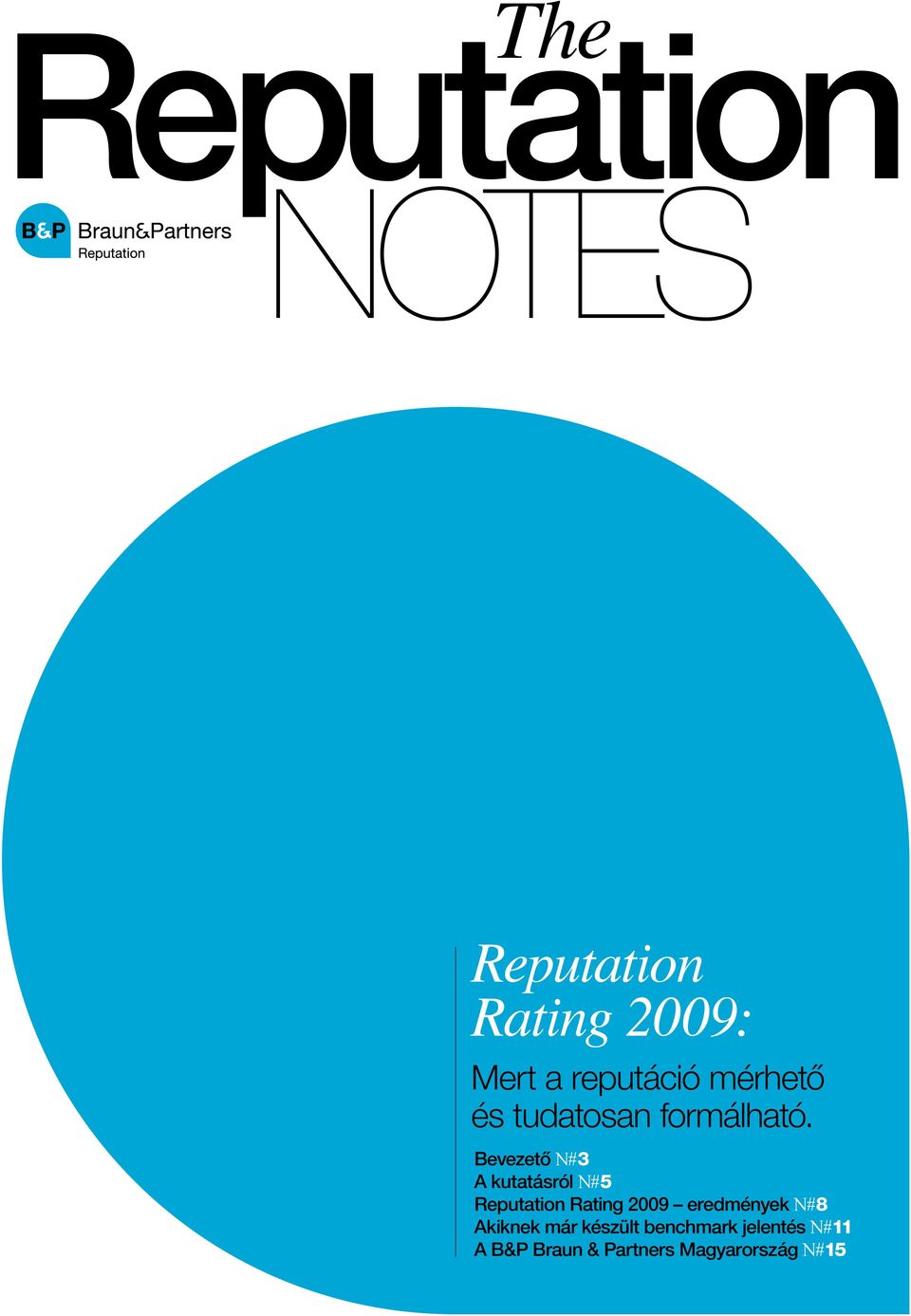 Bevezető N#3 A kutatásról N#5 Reputation Rating 2009
