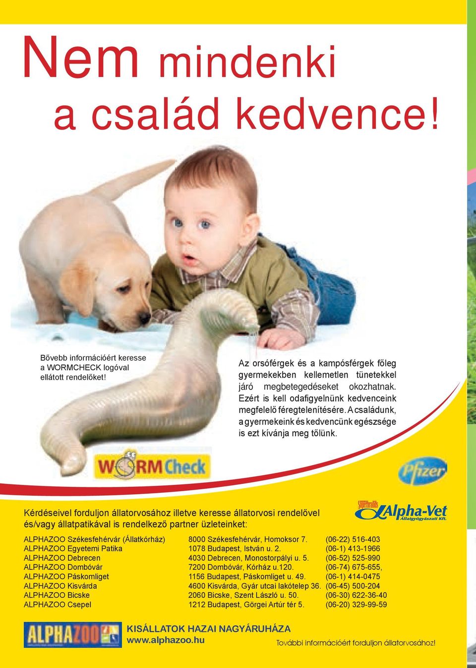 A családunk, a gyermekeink és kedvencünk egészsége is ezt kívánja meg tőlünk.