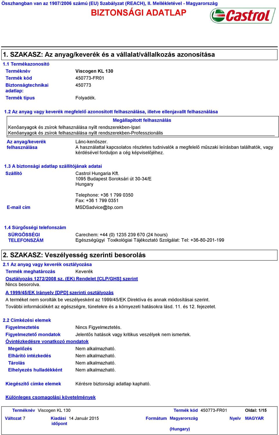 0 450773FR01 450773 Folyadék. 1.