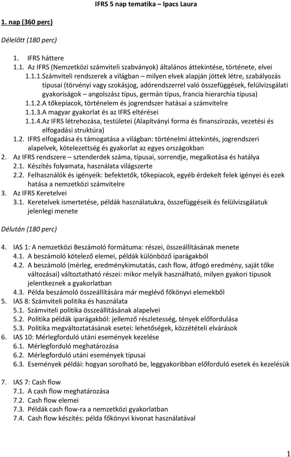 IFRS háttere 1.