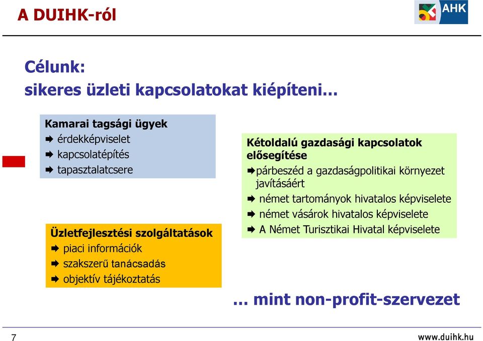 Kétldalú gazdasági kapcslatk elősegítése párbeszéd a gazdaságplitikai környezet javításáért német tartmányk