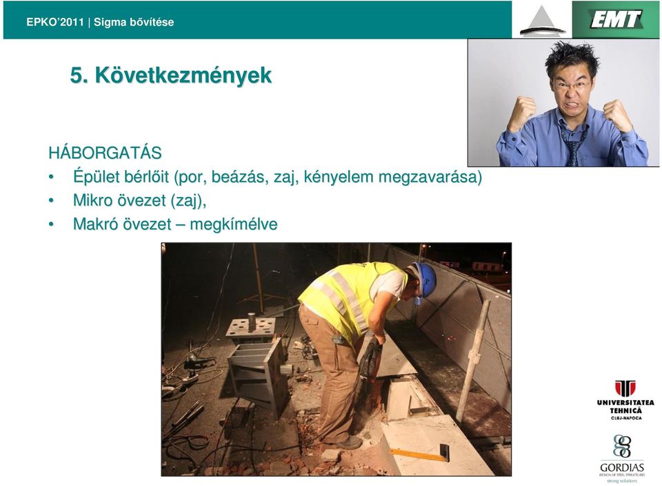 beázás, zaj, kényelem k