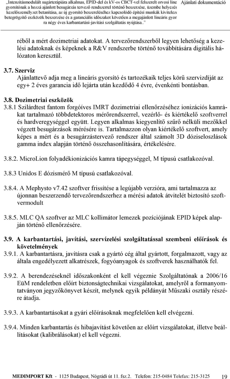 Dozimetriai eszközök 3.8.
