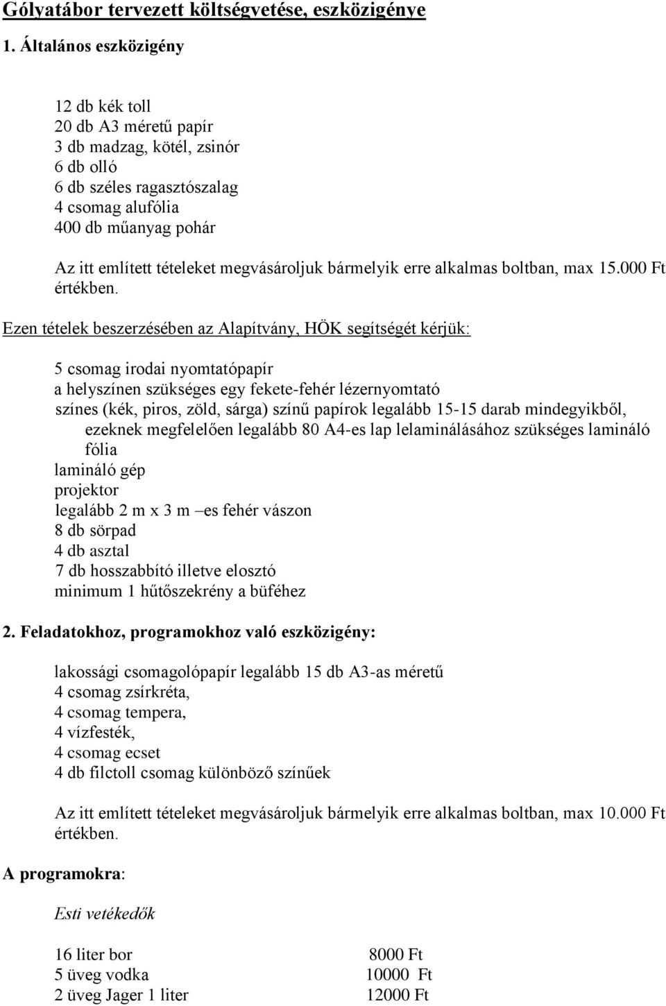 megvásároljuk bármelyik erre alkalmas boltban, max 15.000 Ft értékben.