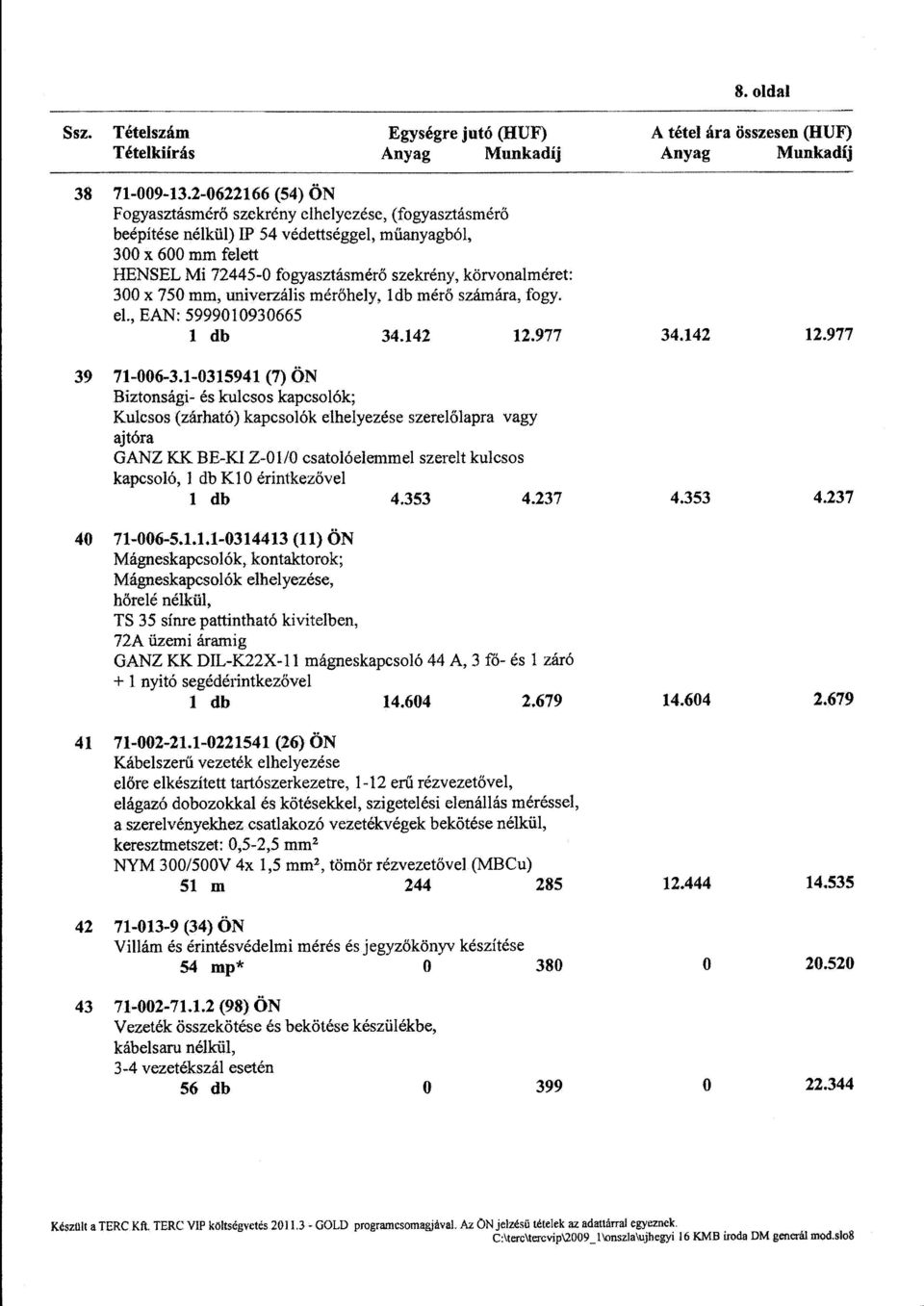 300 x 750 mm, univerzális mérőhely, l db mérő számára, fogy. el., EAN: 5999010930665 l db 34.142 12.977 39 71-006-3.