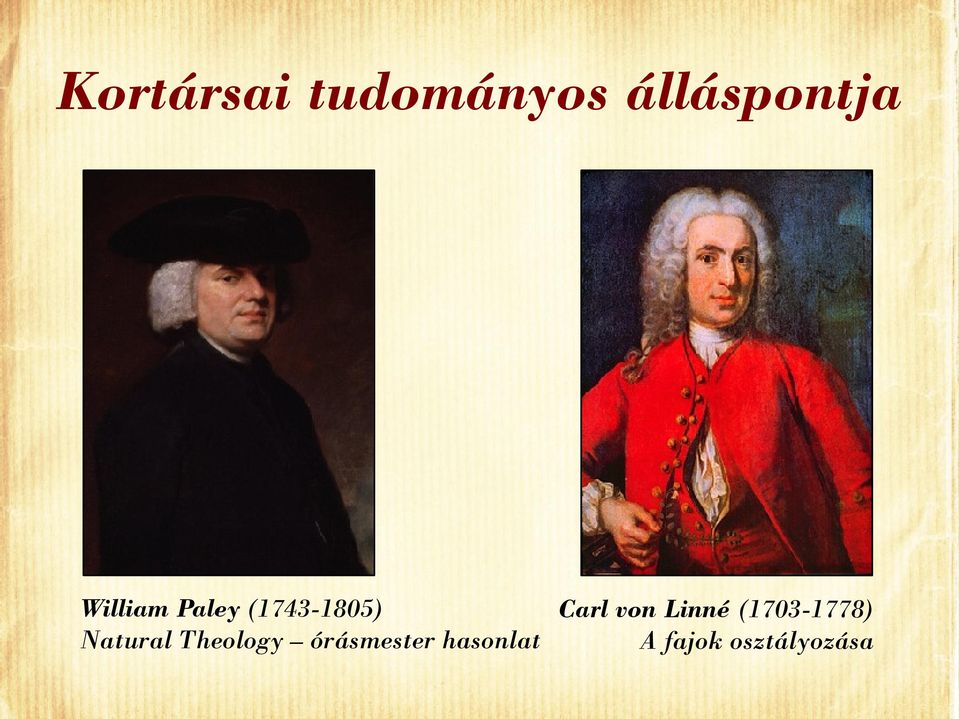 Linné (1703-1778) Natural Theology