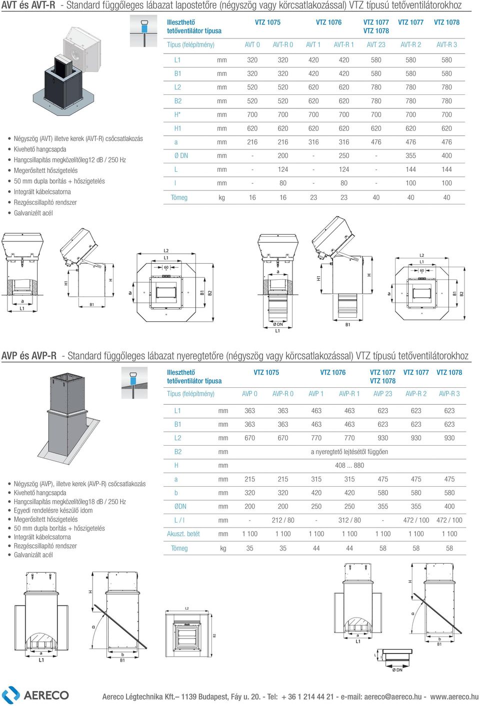 Hangcsillapítás megközelítőleg12 db / 25 Hz Megerősített hőszigetelés 5 mm dupla borítás + hőszigetelés Galvanizélt acél H1 mm 62 62 62 62 62 62 62 a mm 216 216 316 316 476 476 476 Ø DN mm - 2-25 -