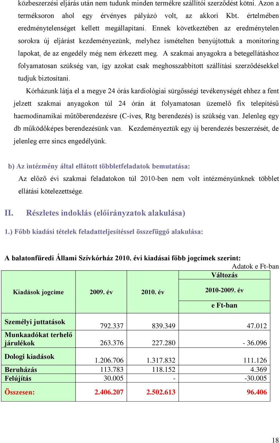 A szakmai anyagokra a betegellátáshoz folyamatosan szükség van, így azokat csak meghosszabbított szállítási szerződésekkel tudjuk biztosítani.
